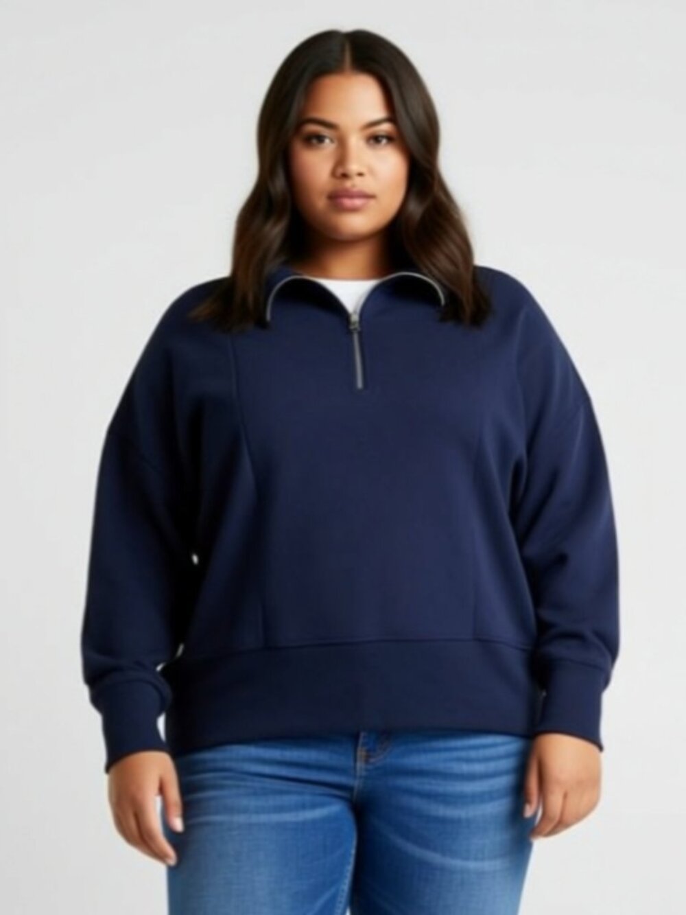 Vera Wang Pullover Black Sweatshirt, XXL (M5)